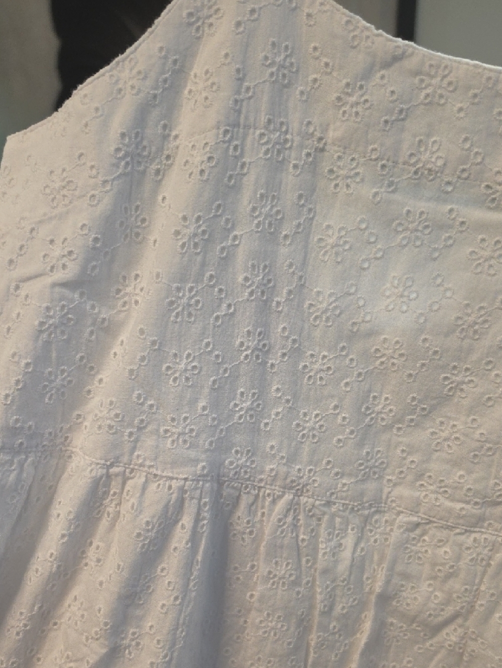 Women’s White Eyelet Sundress - Picture 4 of 7